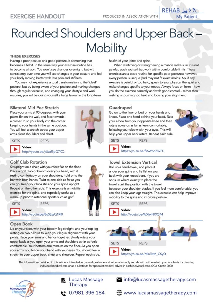 Shoulder mobility exercises