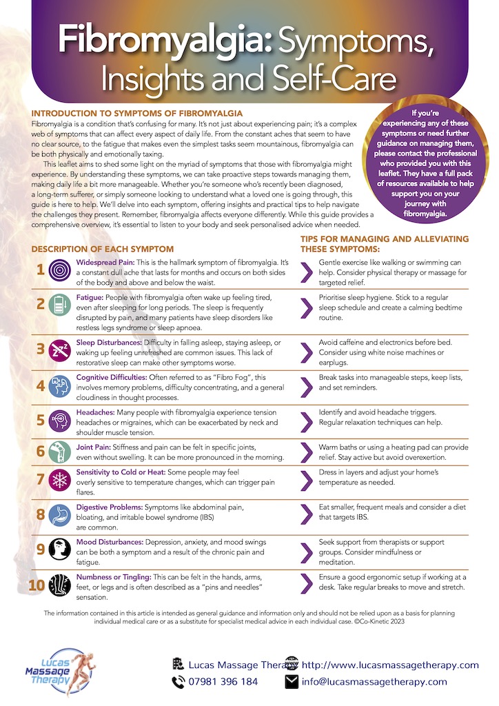 Fibromyalgia symptoms 